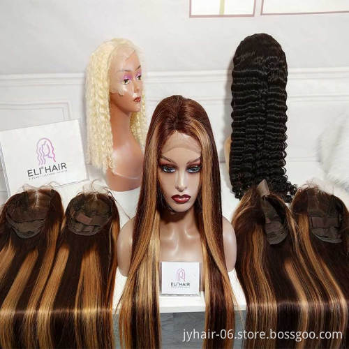 Transparent HD Full Lace Human Hair Wigs,Brazilian 360 Lace Frontal Wigs,13x6 Human Hair HD Lace Front Wigs For Black Women